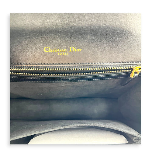 Diorama Shoulder Bag Black in Calfskin, Gold hardware