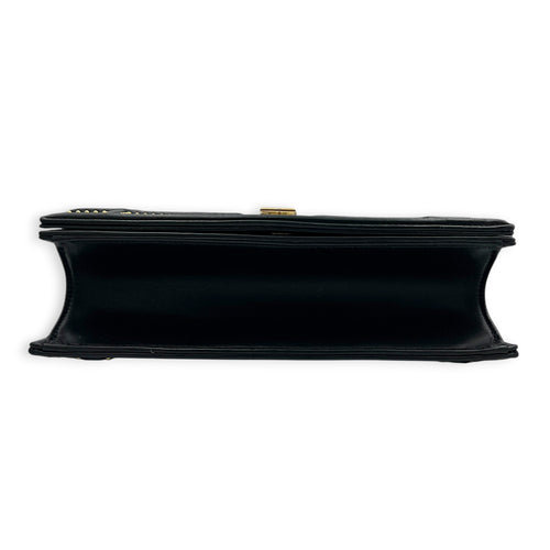 Diorama Shoulder Bag Black in Calfskin, Gold hardware
