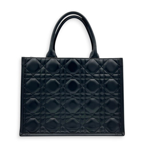 Book Tote Tote Bag Medium Black in Calfskin, Gold hardware