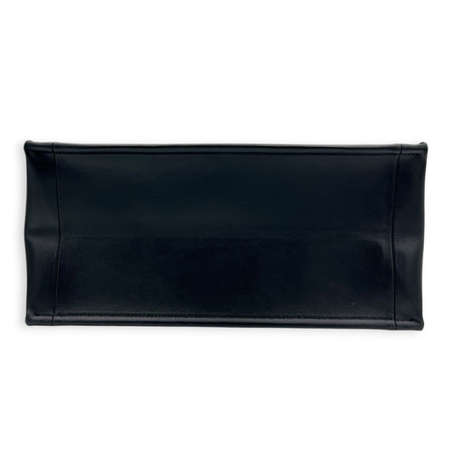 Book Tote Tote Bag Medium Black in Calfskin, Gold hardware
