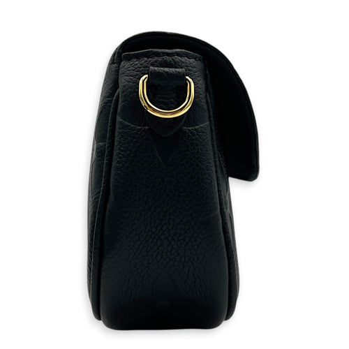 Ivy Wallet On Chain Black in Monogram Empreinte Leather, Gold hardware