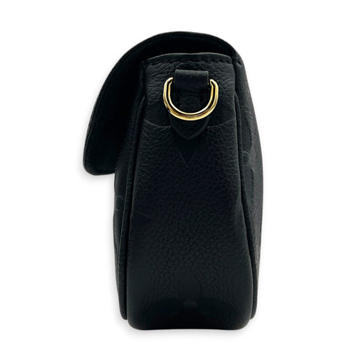 Ivy Wallet On Chain Black in Monogram Empreinte Leather, Gold hardware