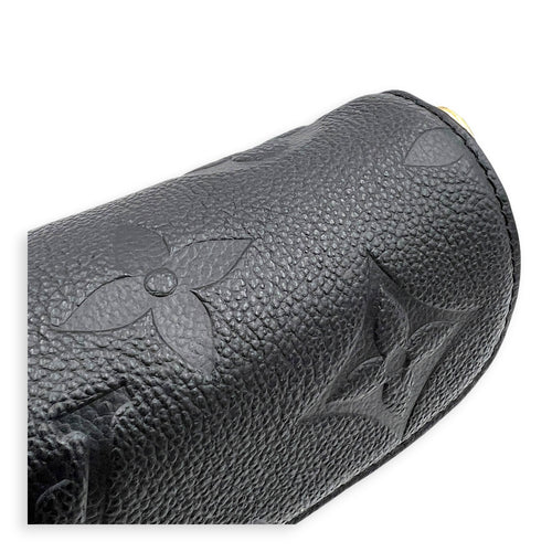 Ivy Wallet On Chain Black in Monogram Empreinte Leather, Gold hardware