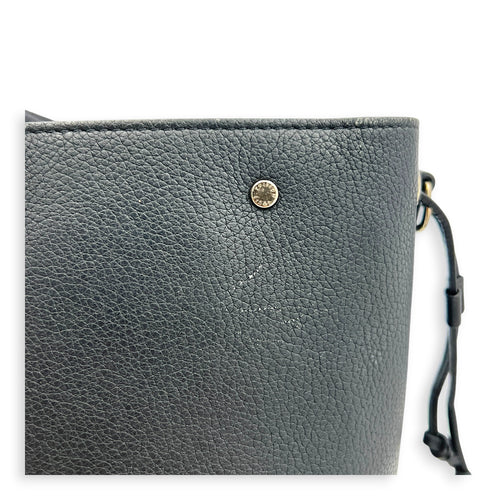 LockMe Bucket Bag Nano  Black in Taurillon Leather, Silver hardware