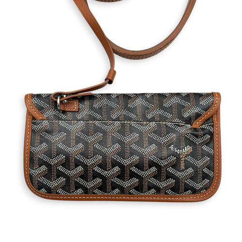 Saint Louis Tote Bag PM Brown in Coated Canvas, Silver hardware