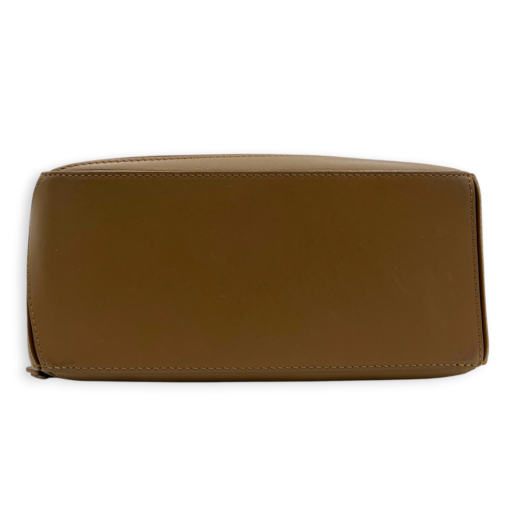 Puzzle Shoulder Bag Small Brown in Calfskin, Gold hardware