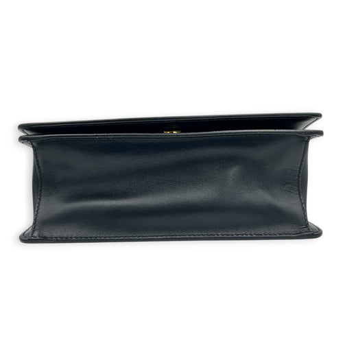 Saffiano Chain Bicolor Shoulder Bag in Saffiano Leather, Gold hardware