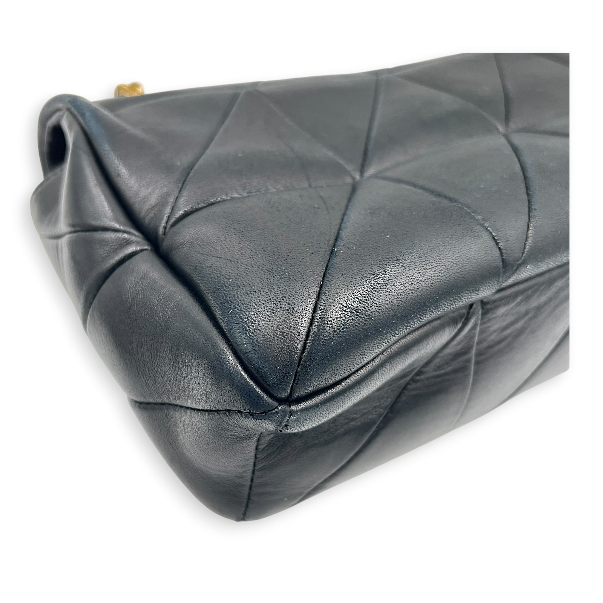 Jamie Shoulder Bag Medium Black in Lambskin, Gold hardware