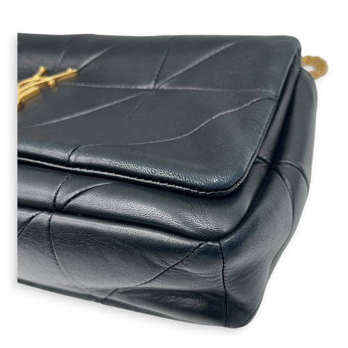 Jamie Shoulder Bag Medium Black in Lambskin, Gold hardware