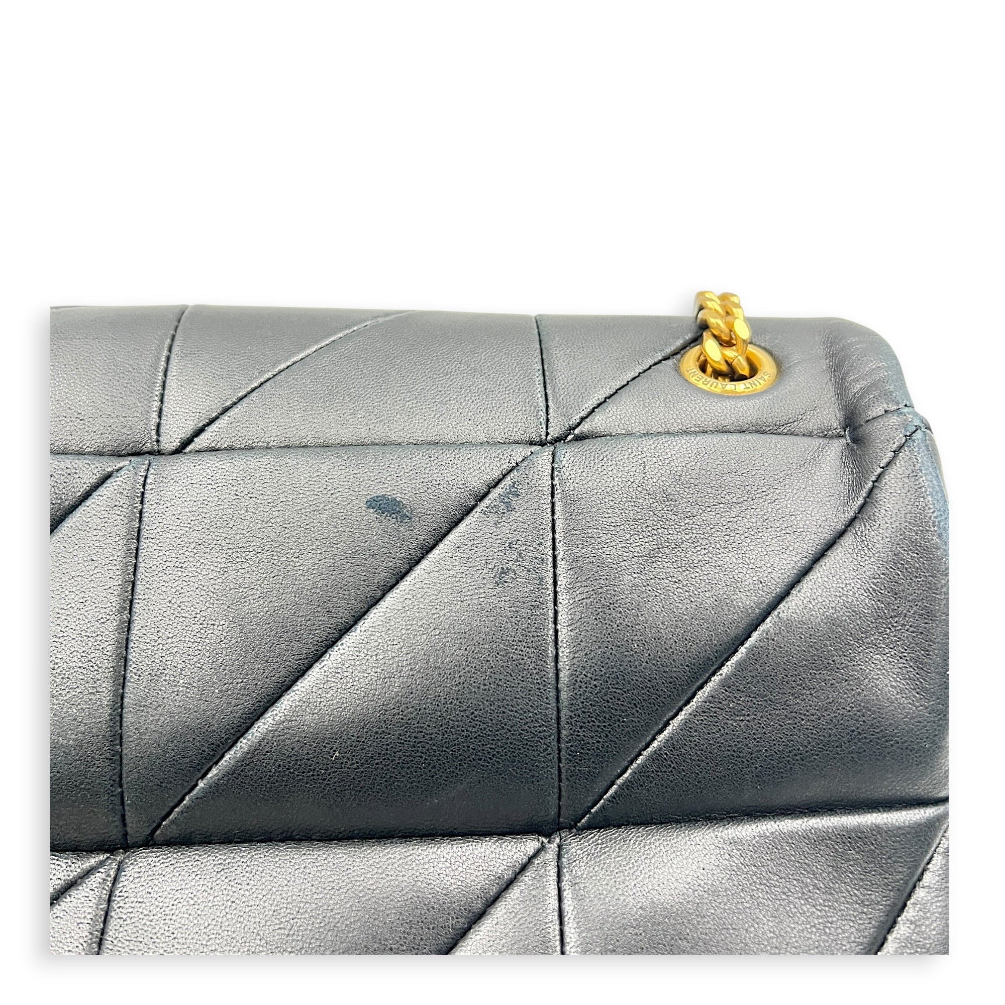 Jamie Shoulder Bag Medium Black in Lambskin, Gold hardware