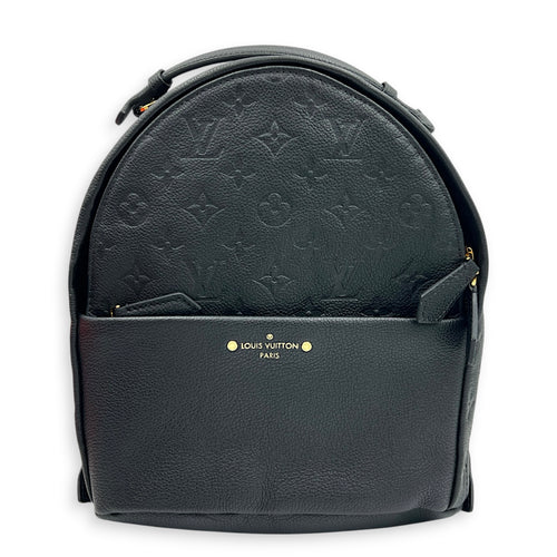 Sorbonne Black Backpack in Monogram Empreinte Leather, Gold hardware