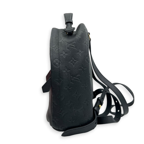 Sorbonne Black Backpack in Monogram Empreinte Leather, Gold hardware