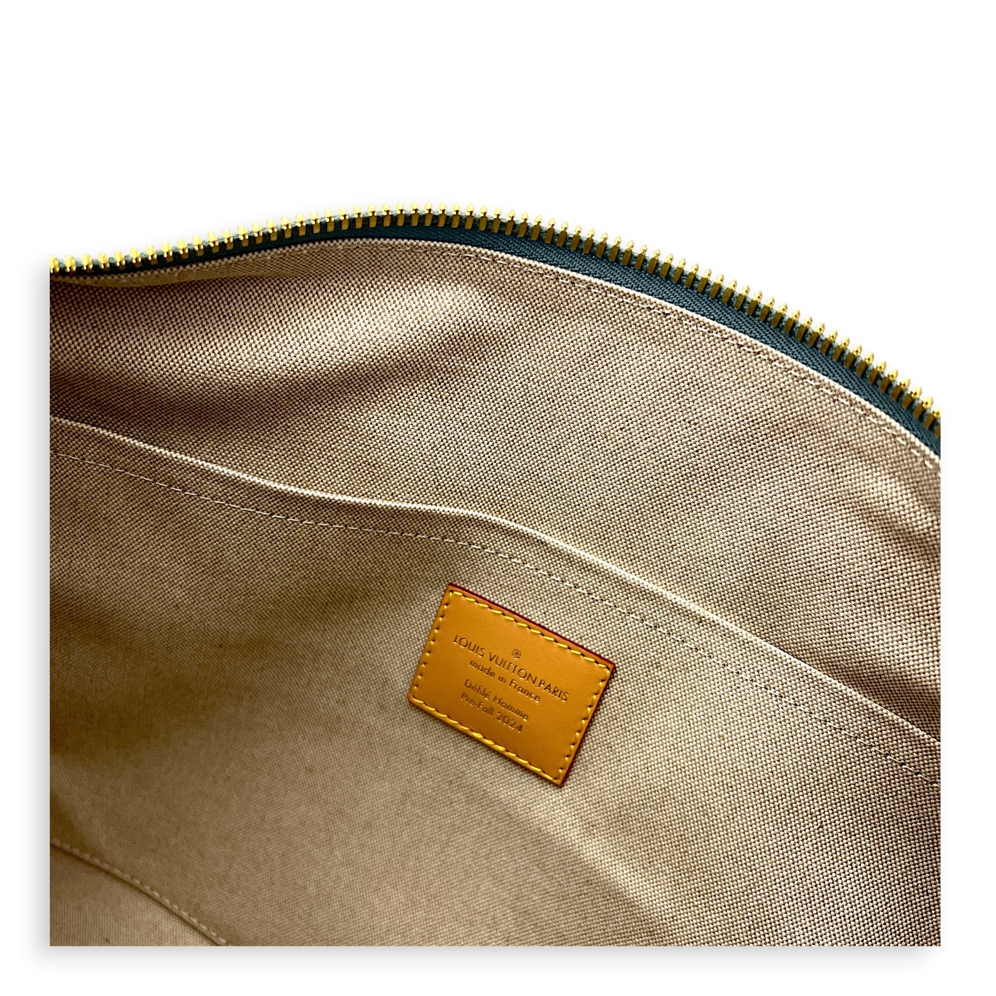 Speedy Bandouliere Top Handle Bag 40 Bleu Denim in Denim, Gold hardware