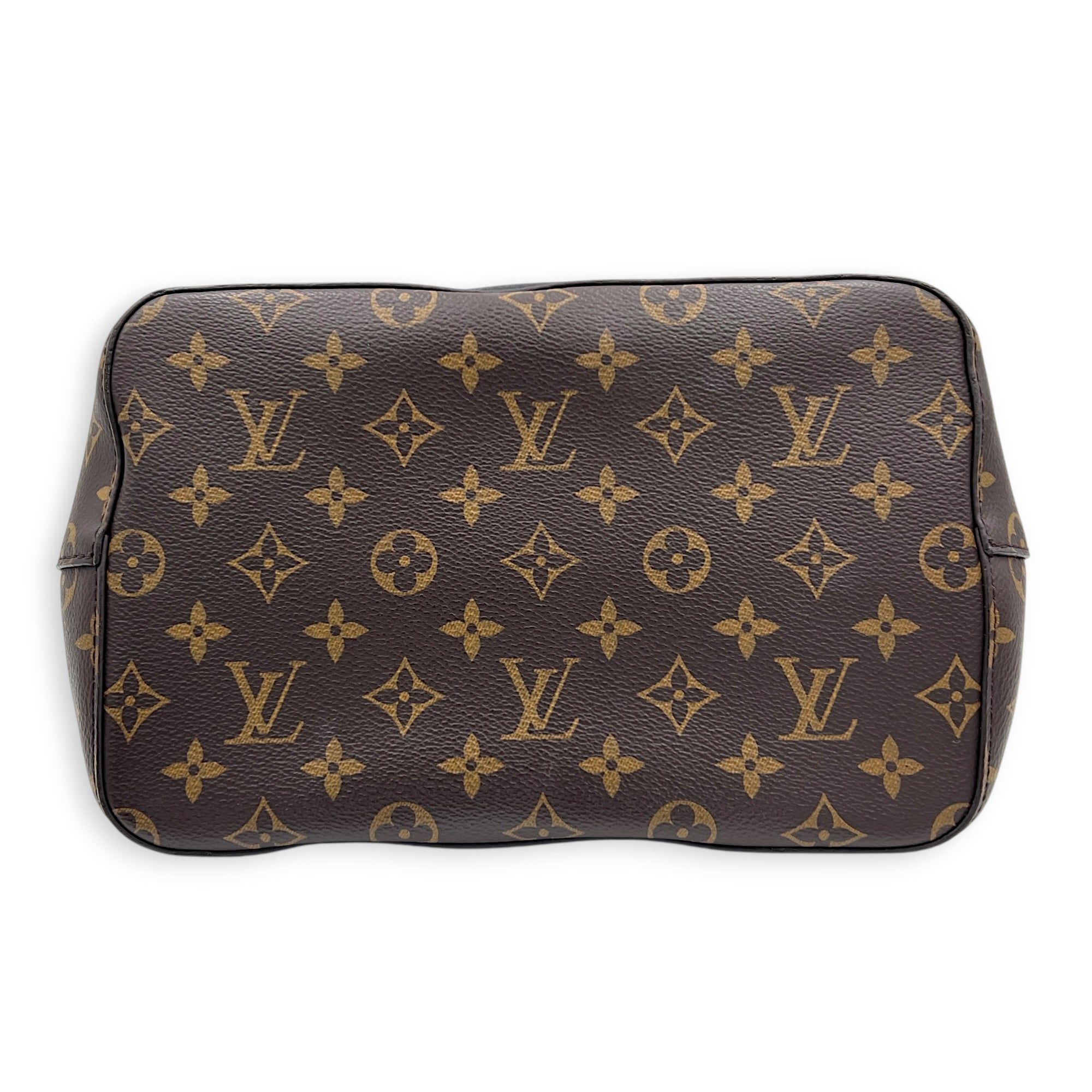 NeoNoe Bucket Bag MM Brown in Monogram Coated Canvas, Gold hardware