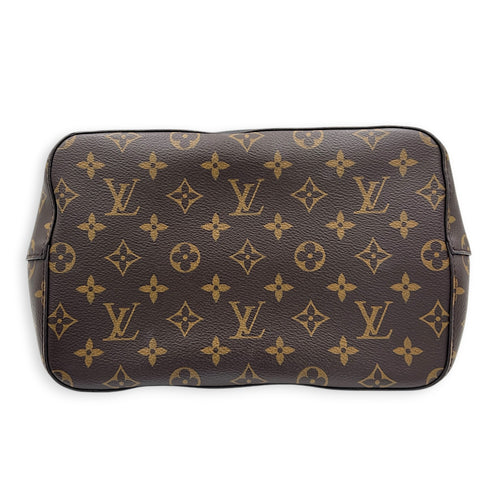 NeoNoe Bucket Bag MM Brown in Monogram Coated Canvas, Gold hardware