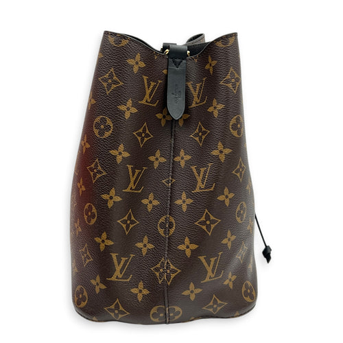 NeoNoe Bucket Bag MM Monogram in Monogram Coated Canvas, Gold hardware