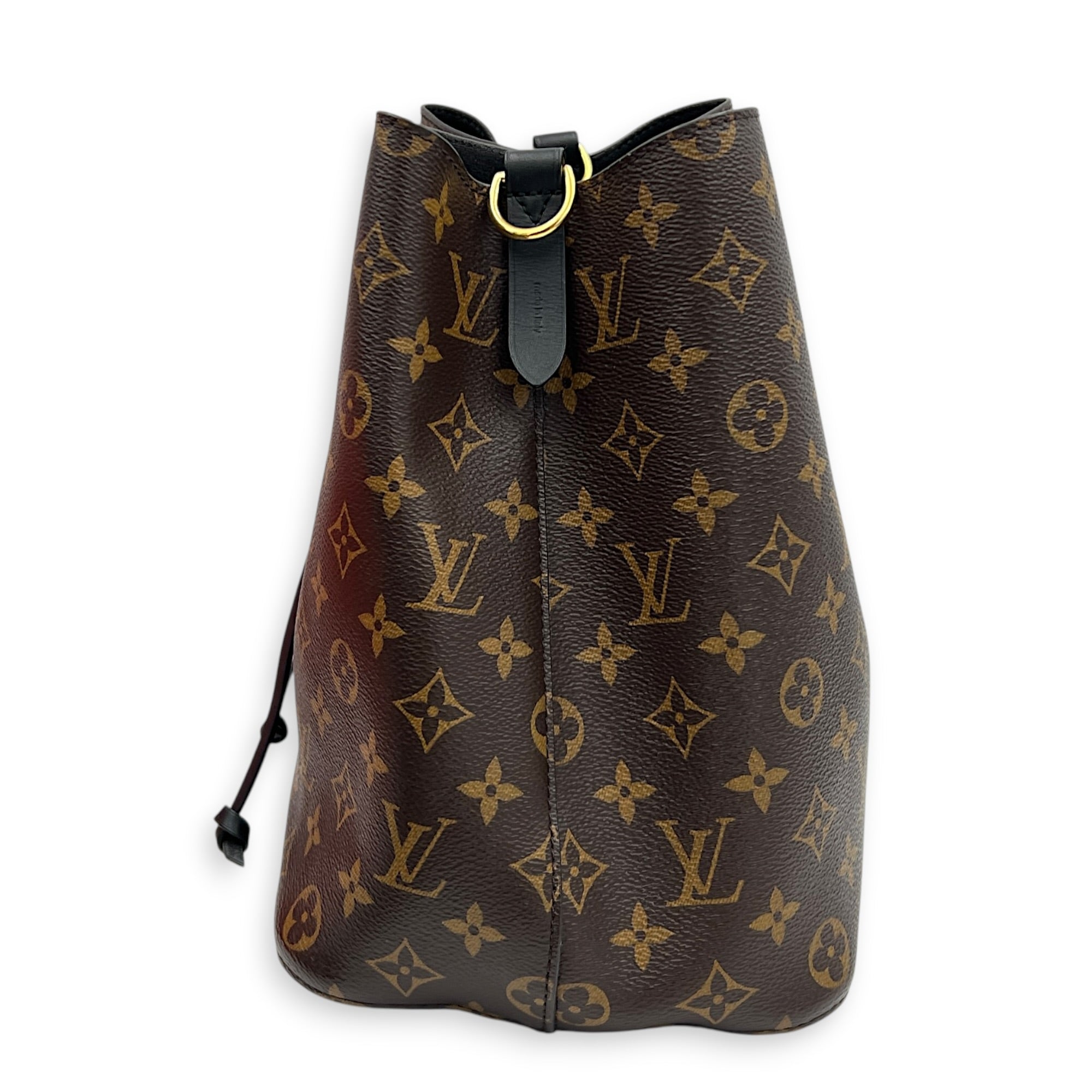 NeoNoe Bucket Bag MM Monogram in Monogram Coated Canvas, Gold hardware