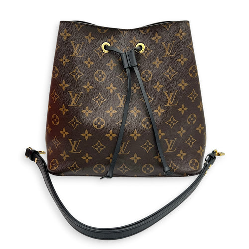 NeoNoe Bucket Bag MM Monogram in Monogram Coated Canvas, Gold hardware