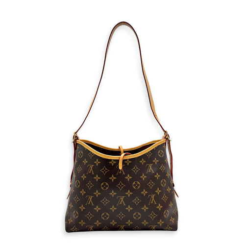 Carryall PM Monogram Shoulder Bag in Monogram Coated Canvas, Gold hardware