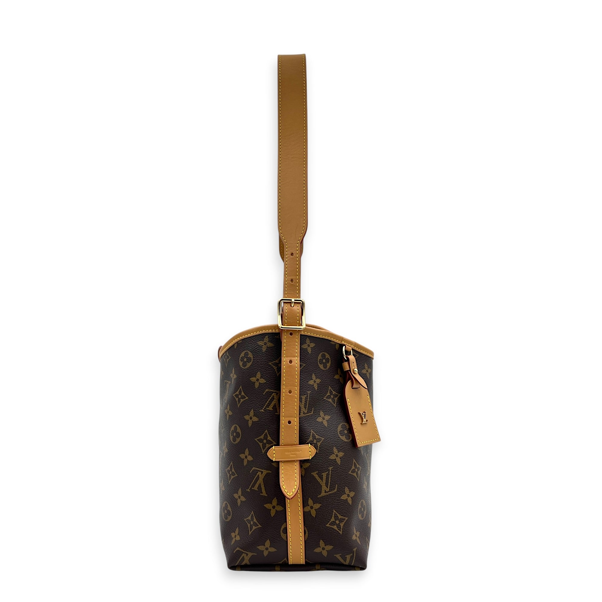 Carryall PM Monogram Shoulder Bag in Monogram Coated Canvas, Gold hardware