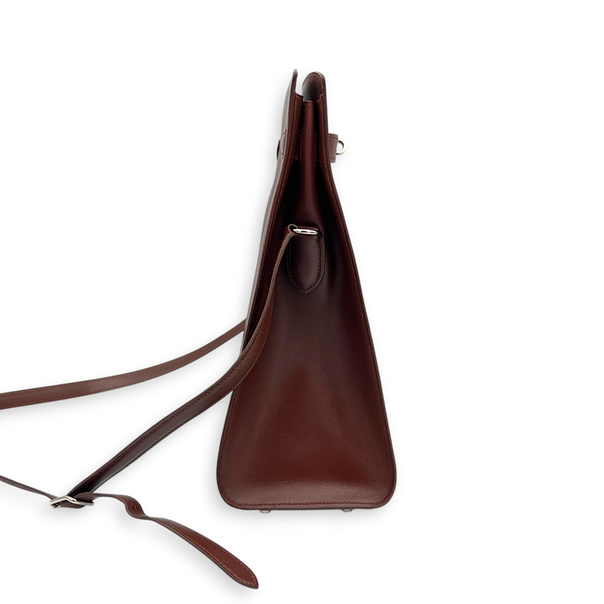 Kelly Sport Havane Shoulder Bag in Box, Palladium hardware