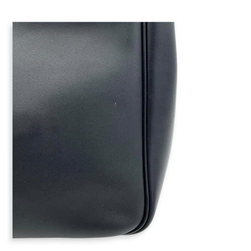 Bel Air Shoulder Bag Small Black in Calfskin, Gold hardware