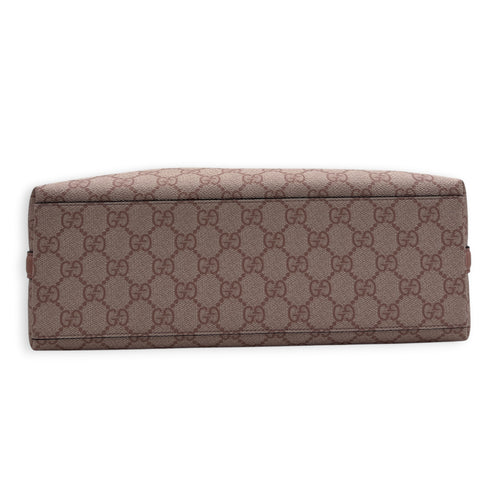 Emblem Tote Bag Pink in Coated Canvas, Gold hardware