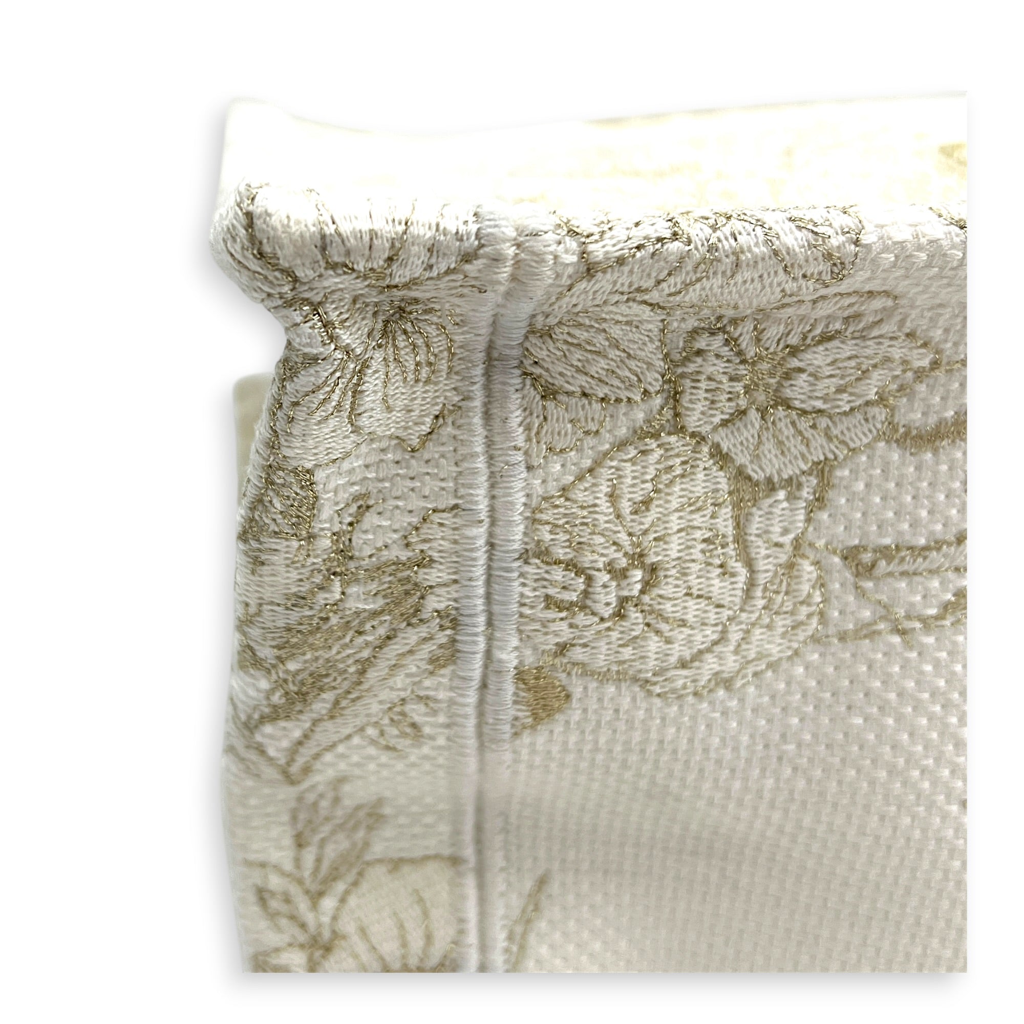 Book Tote Tote Bag Ecru/Gold Toile de Jouy in Canvas