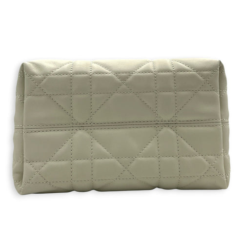 Toujours Tote Bag Vertical  White in Calfskin, Gold hardware