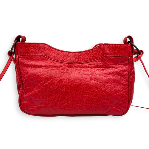 Classic Shoulder Bag Red in Lambskin, Antique Brass hardware
