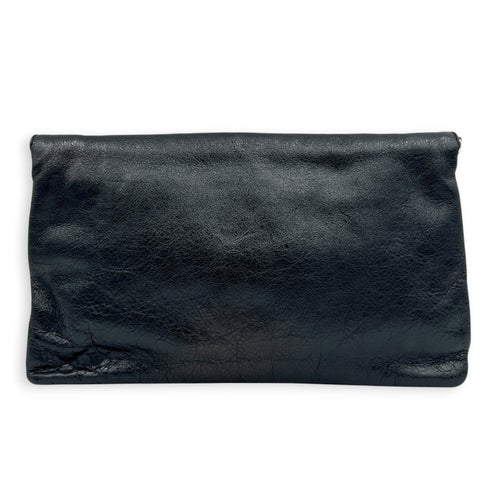Classic Clutch Black in Lambskin, Silver hardware