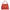 Edge  Top Handle Bag Large Red in Calfskin, Silver hardware