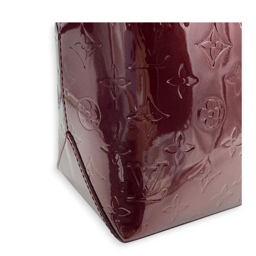 Wilshire Tote Bag Amarante in Monogram Vernis Leather, Gold hardware