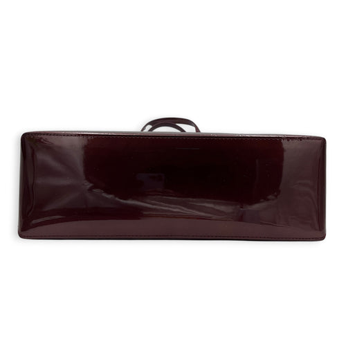 Wilshire Tote Bag Amarante in Monogram Vernis Leather, Gold hardware