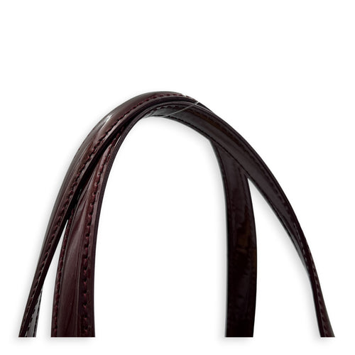Wilshire Tote Bag Amarante in Monogram Vernis Leather, Gold hardware