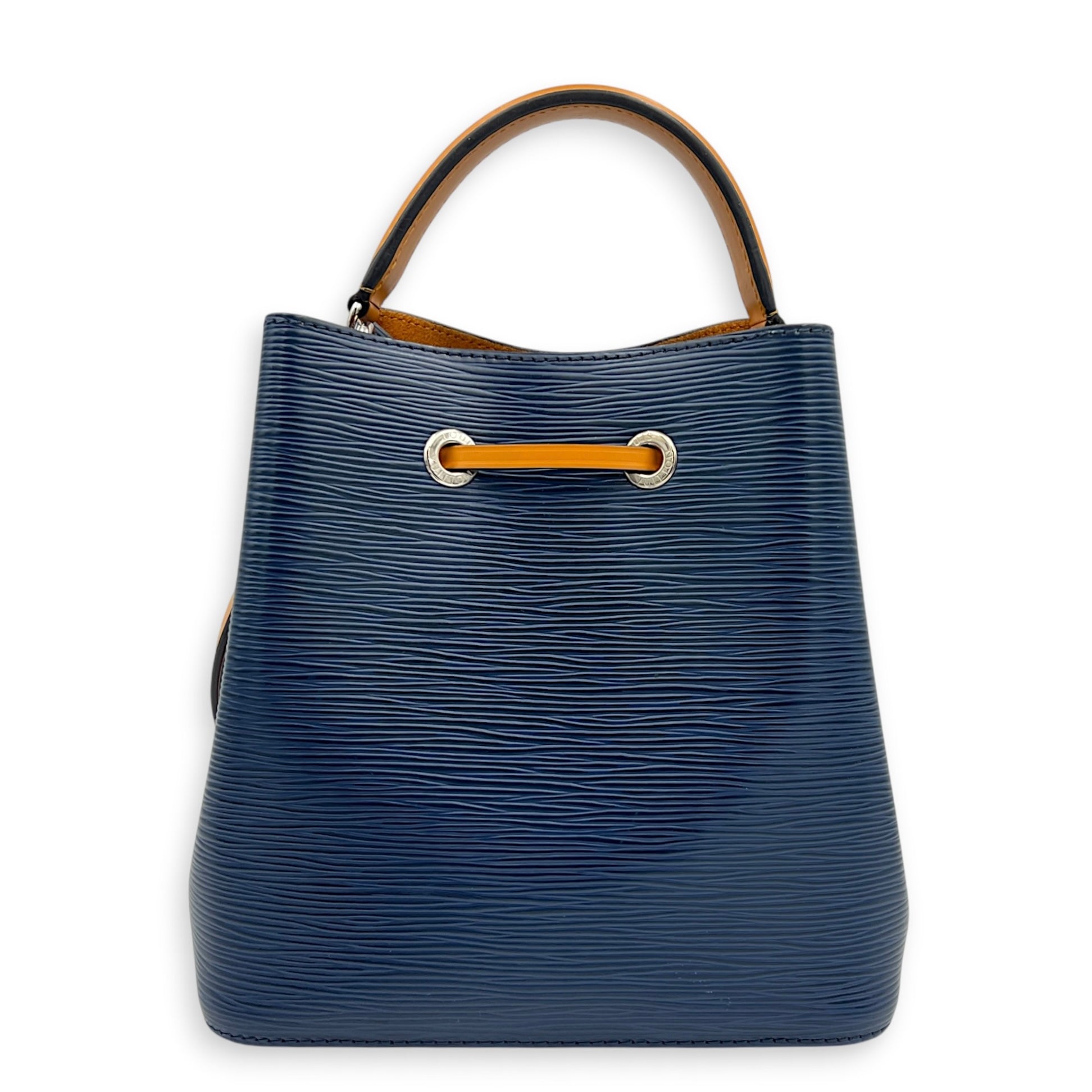 NeoNoe Bucket Bag BB Indigo / Saffron in Epi Leather, Gold hardware