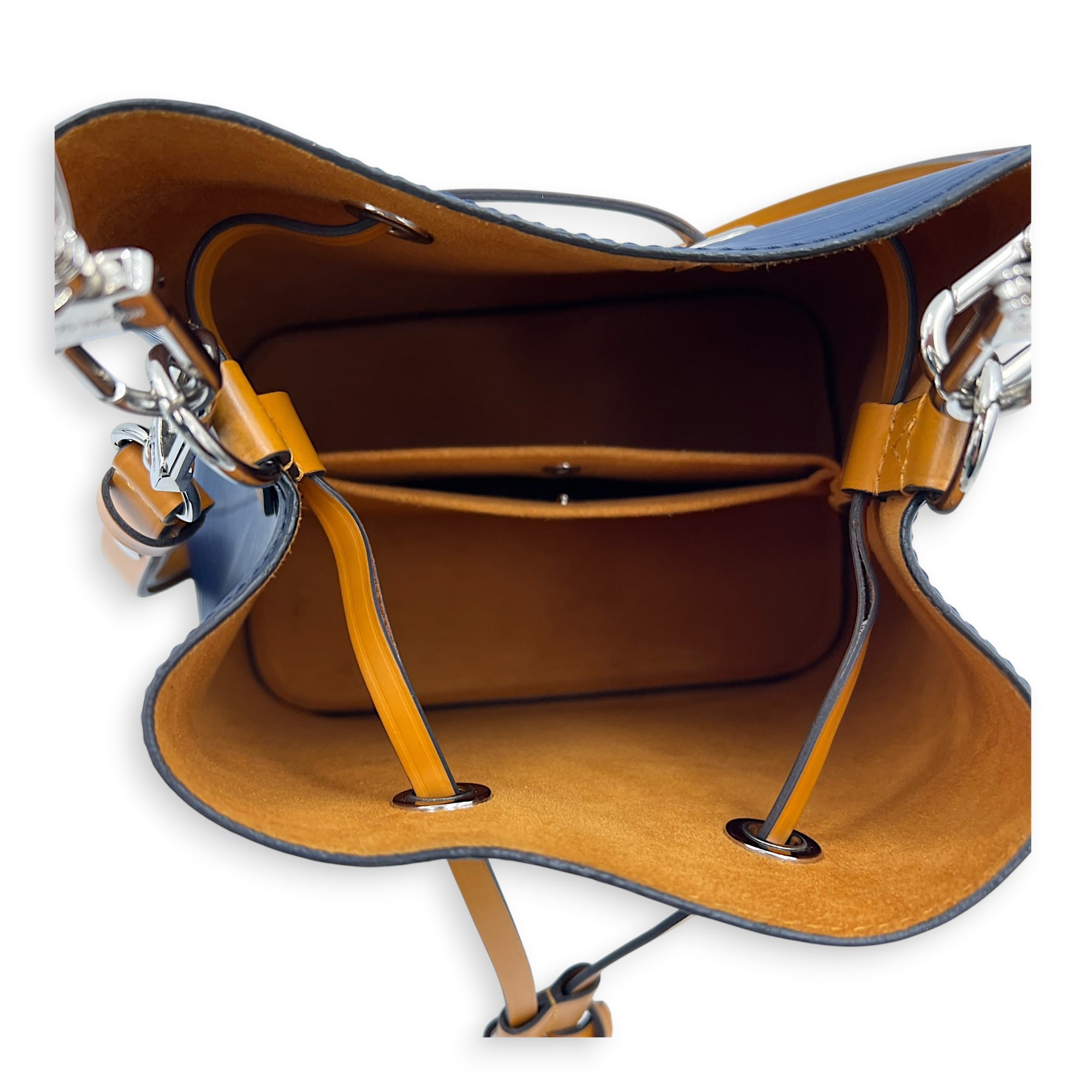 NeoNoe Bucket Bag BB Indigo / Saffron in Epi Leather, Gold hardware