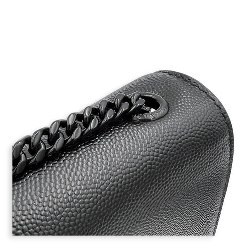 Kate Black Wallet On Chain in Calfskin, Monochrome hardware