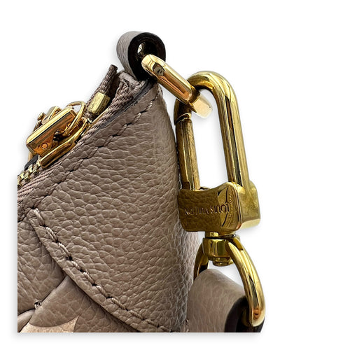 Bagatelle Shoulder Bag Tourterelle in Monogram Empreinte Leather, Gold hardware