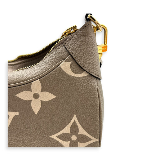 Bagatelle Shoulder Bag Tourterelle in Monogram Empreinte Leather, Gold hardware
