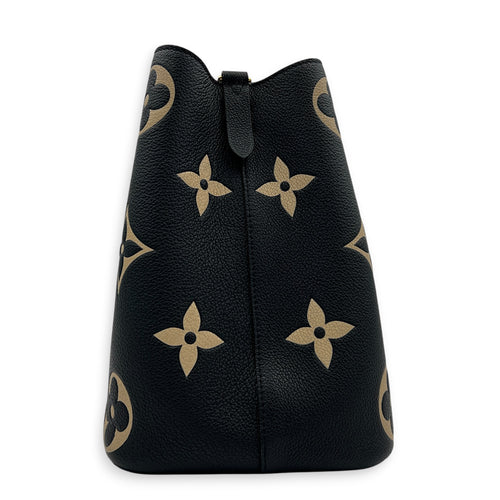 NeoNoe Shoulder Bag MM Black in Monogram Empreinte Leather, Gold hardware