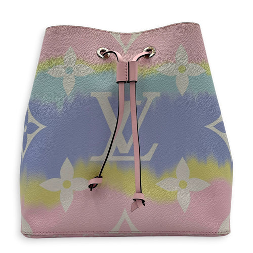 NeoNoe MM Escale Shoulder Bag in Coated Canvas, Gold hardware