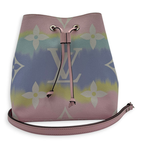 NeoNoe MM Escale Shoulder Bag in Coated Canvas, Gold hardware