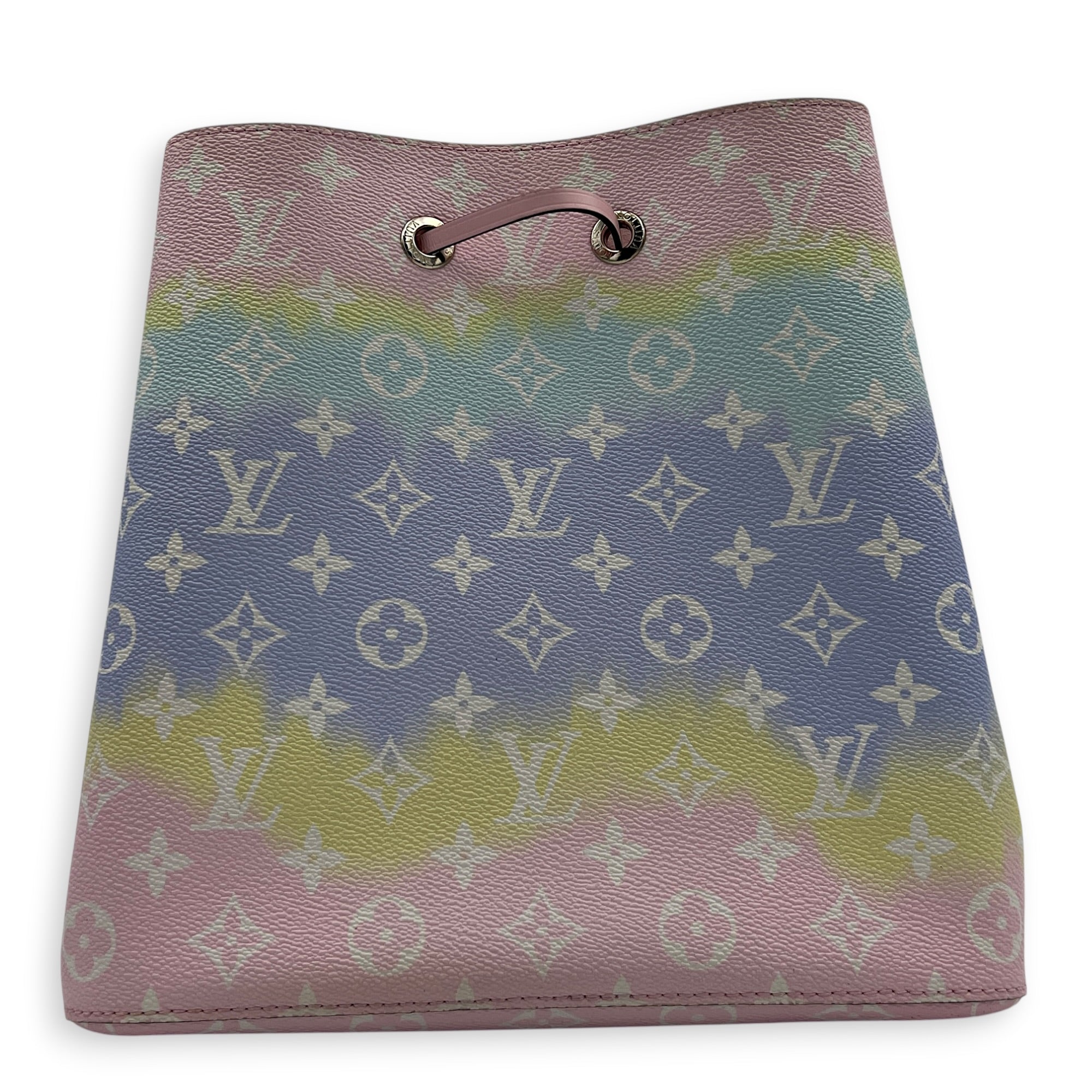 NeoNoe MM Escale Shoulder Bag in Coated Canvas, Gold hardware