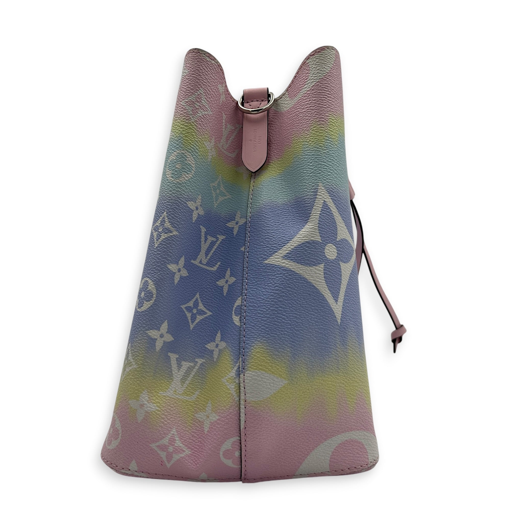 NeoNoe MM Escale Shoulder Bag in Coated Canvas, Gold hardware