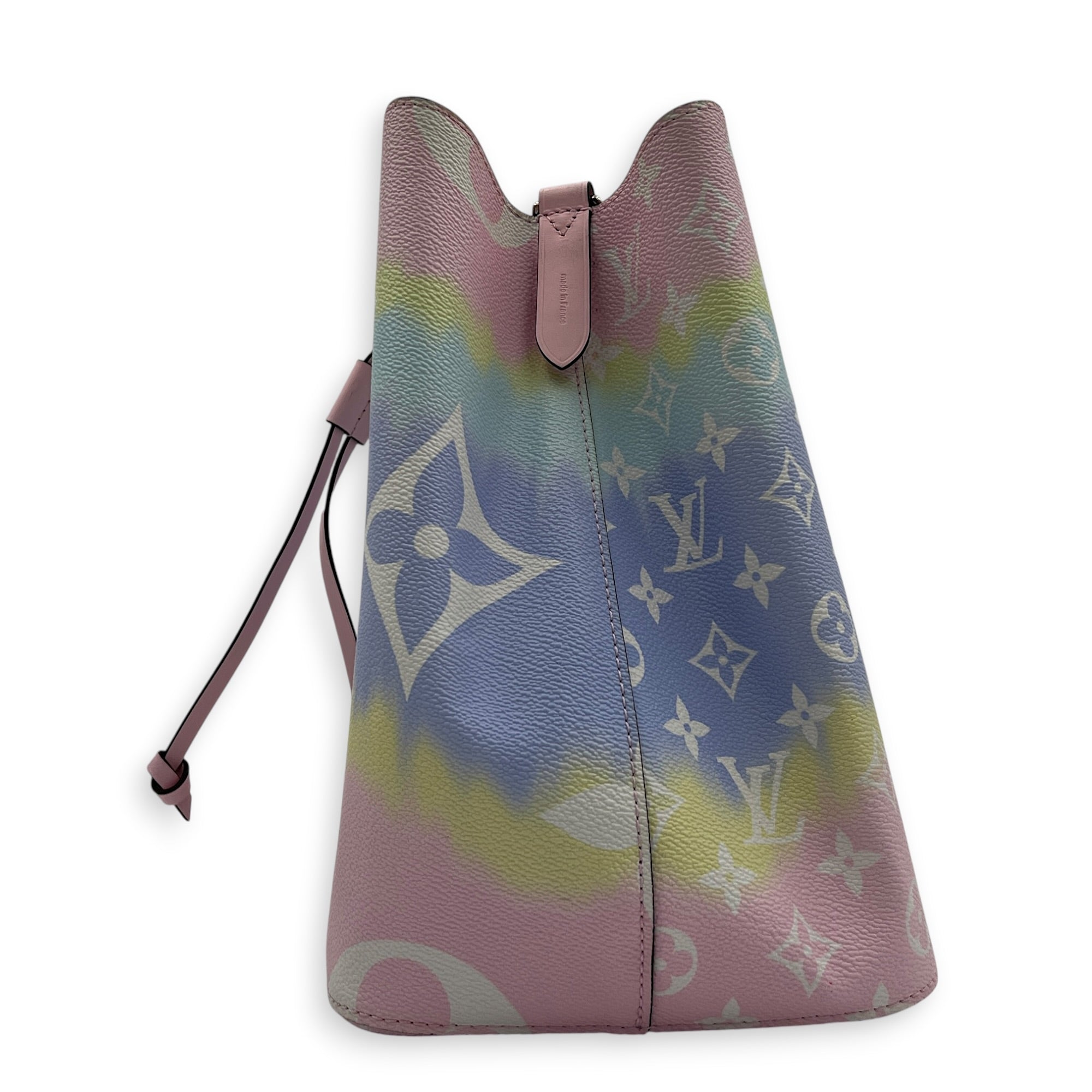 NeoNoe MM Escale Shoulder Bag in Coated Canvas, Gold hardware