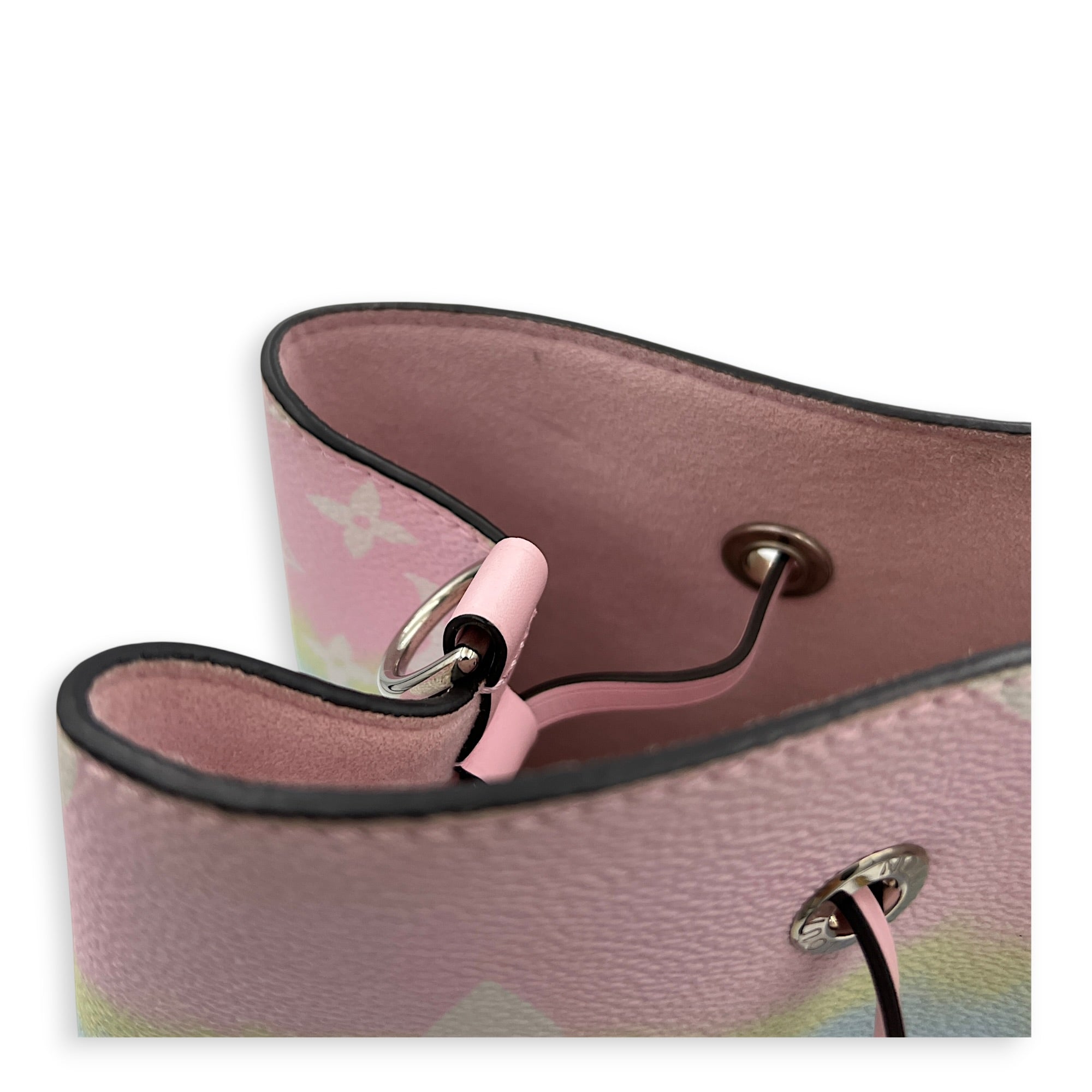 NeoNoe MM Escale Shoulder Bag in Coated Canvas, Gold hardware