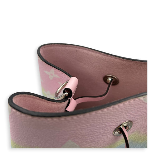 NeoNoe MM Escale Shoulder Bag in Coated Canvas, Gold hardware