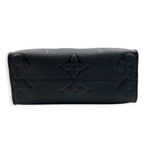 OnTheGo Top Handle Bag PM Black in Empreinte Leather