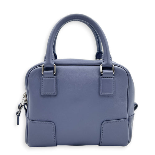 x Howl's Moving Castle Amazone 16 Blue Top Handle Bag in Calfskin, Silver hardware